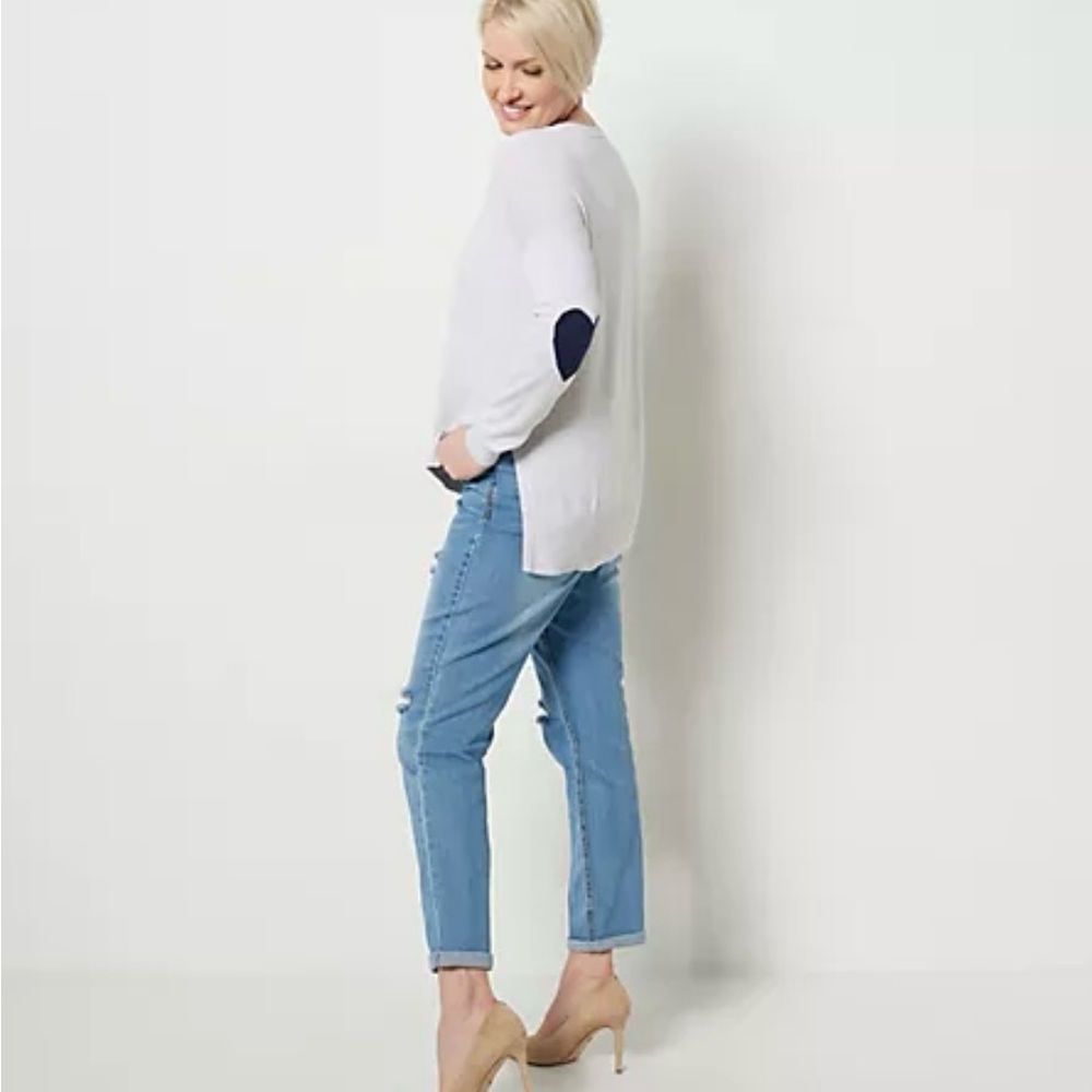 Studio Park x Amy Stran Girlfriend Sweater With Heart Elbows